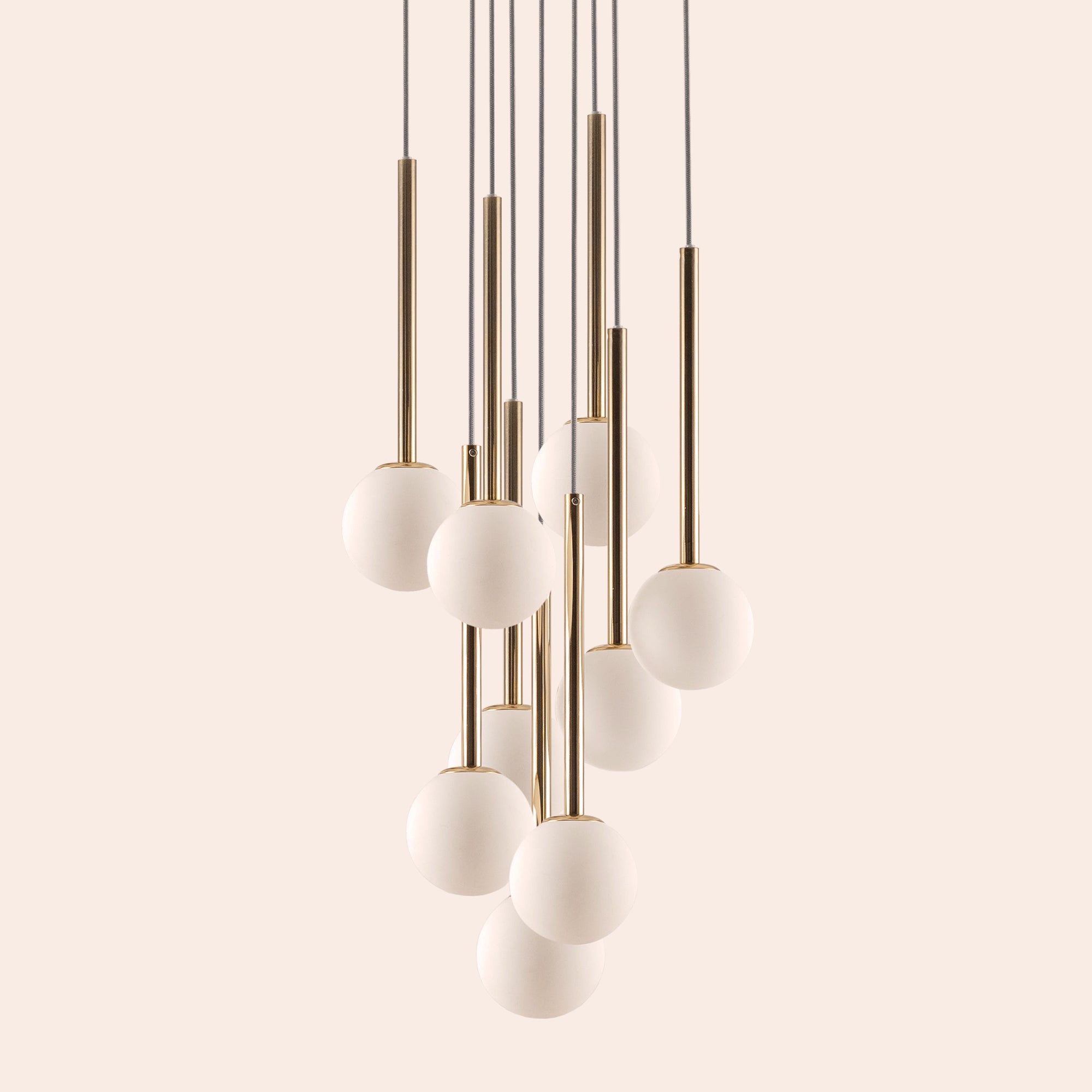 Brass cluster pendant ceiling light