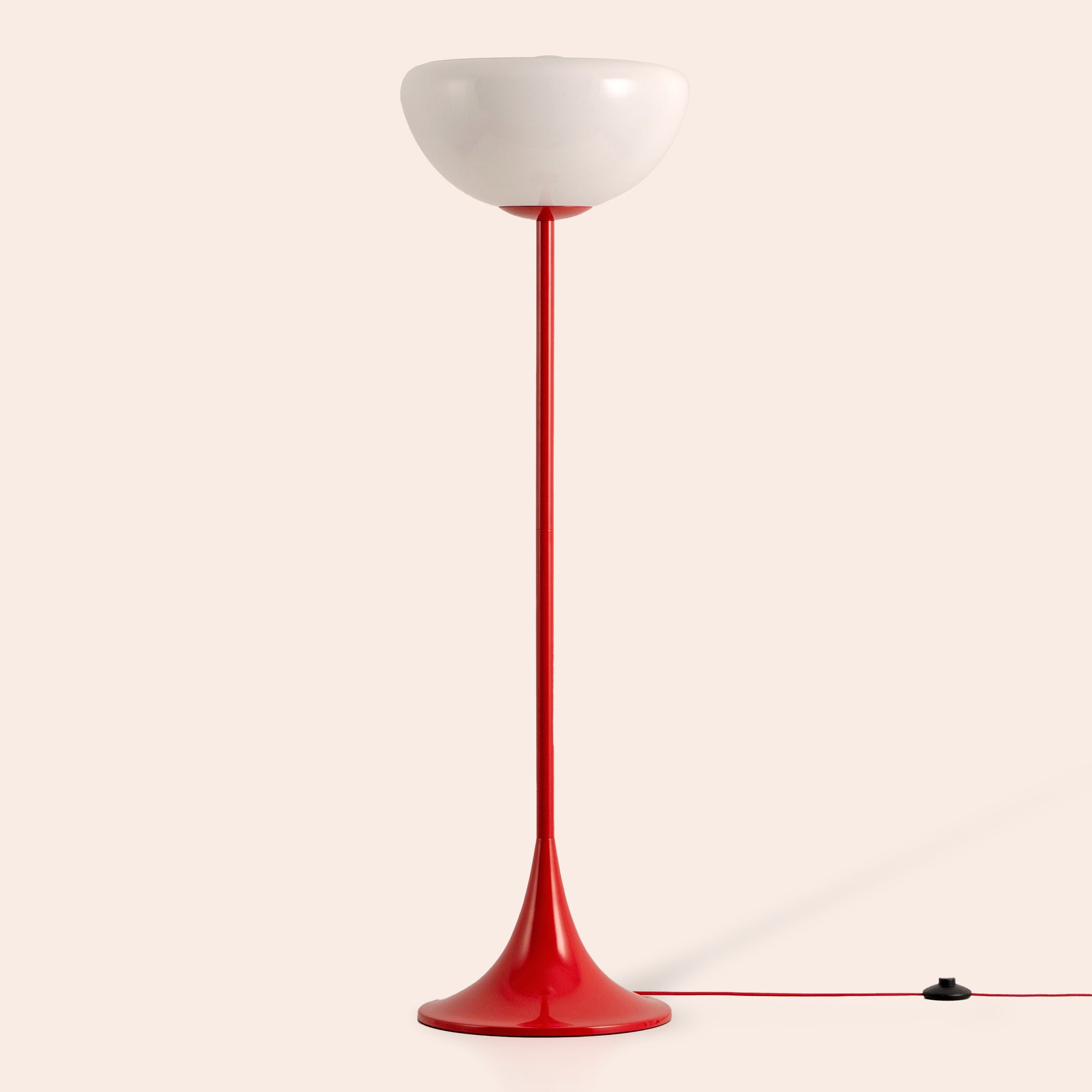 Jam red dome floor lamp