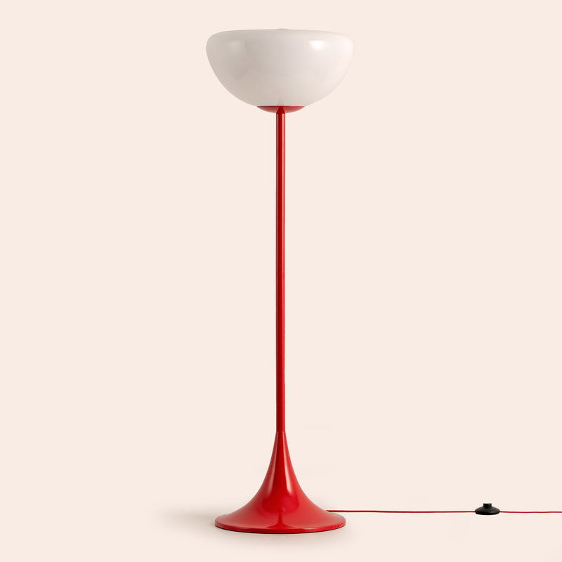 Jam red dome floor lamp