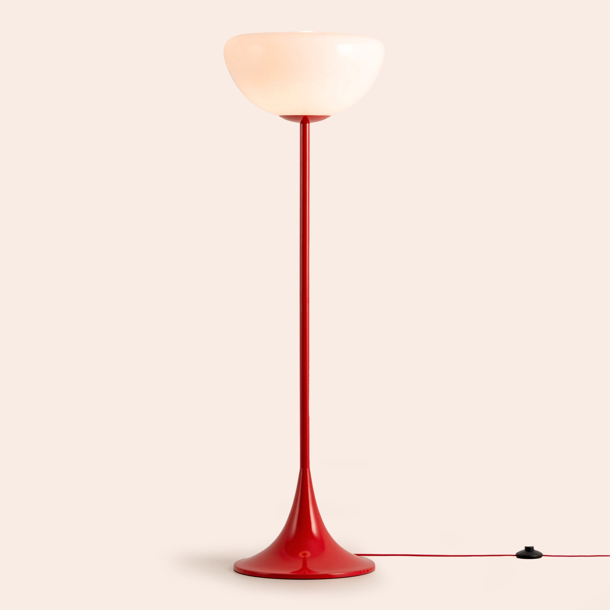 Jam red dome floor lamp