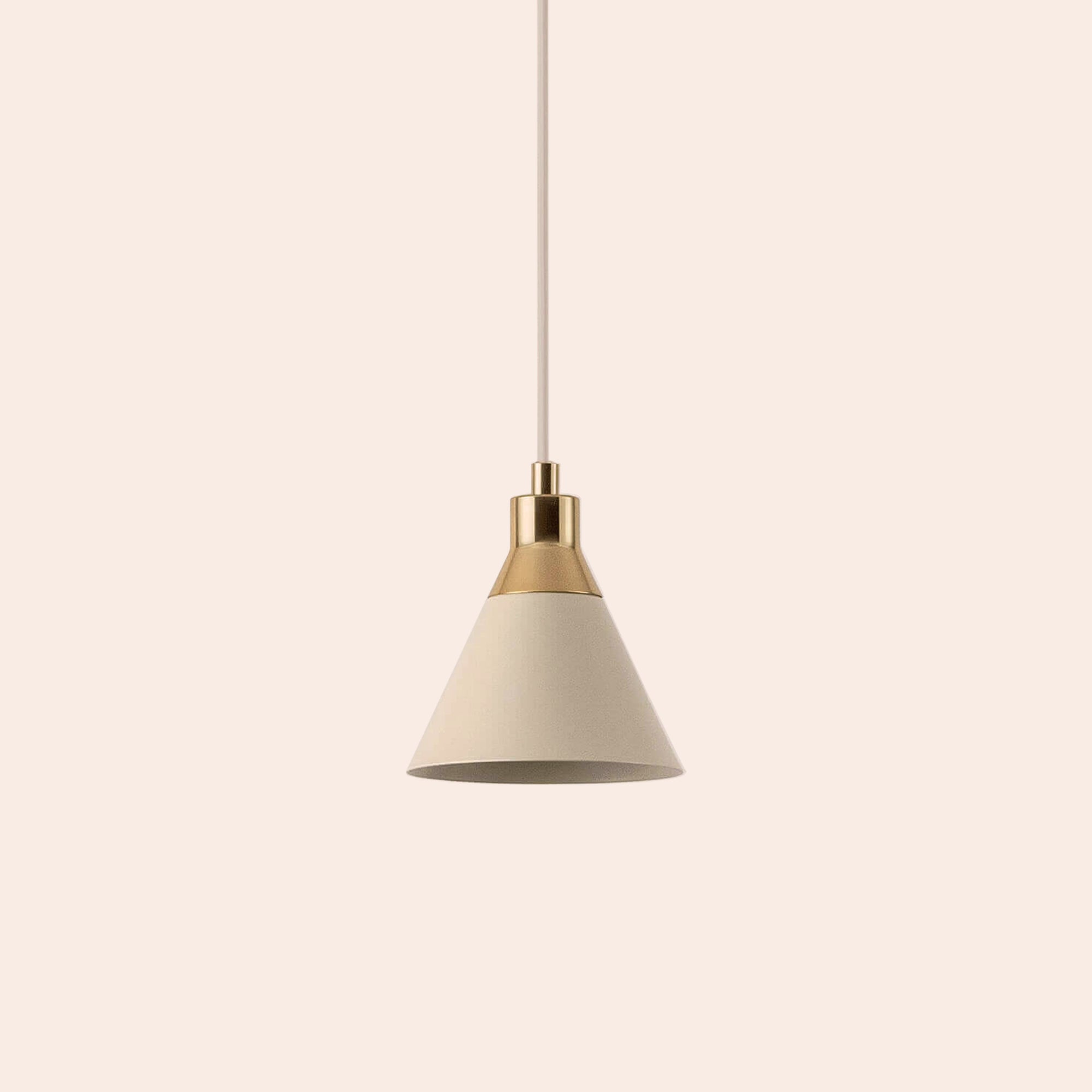 Sand grey cone pendant ceiling light