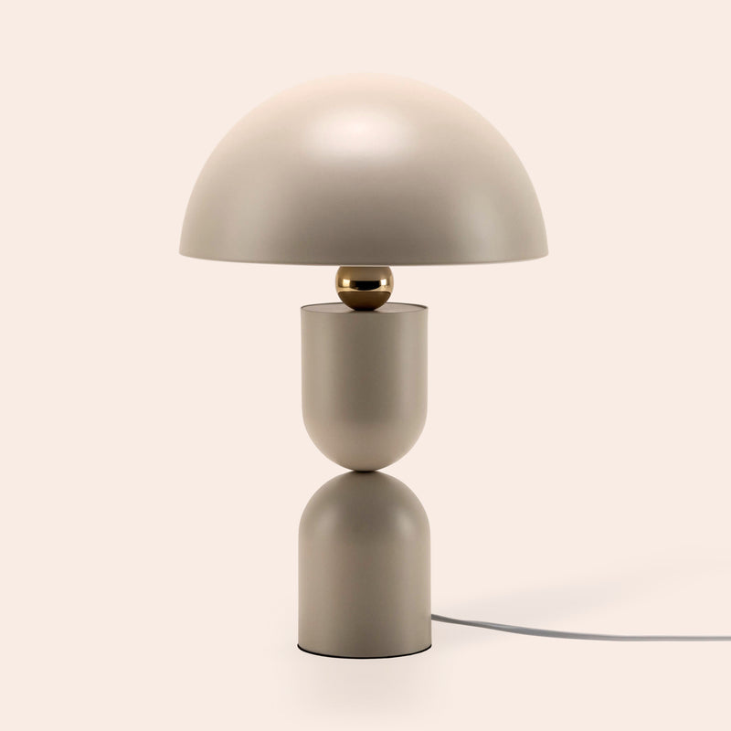 Sand grey dome mushroom table lamp