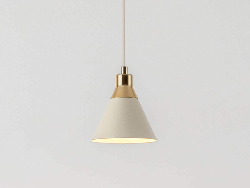 Sand cone pendant ceiling light