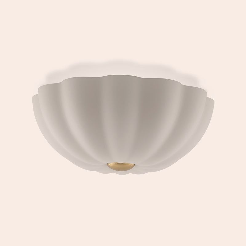 White flower flush ceiling light