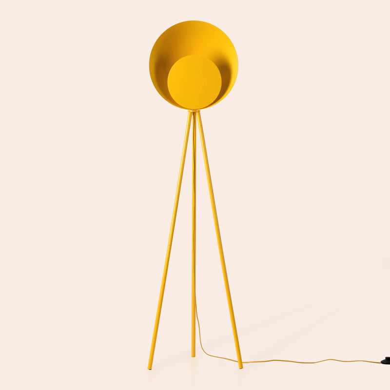 Yolk yellow diffuser floor lamp