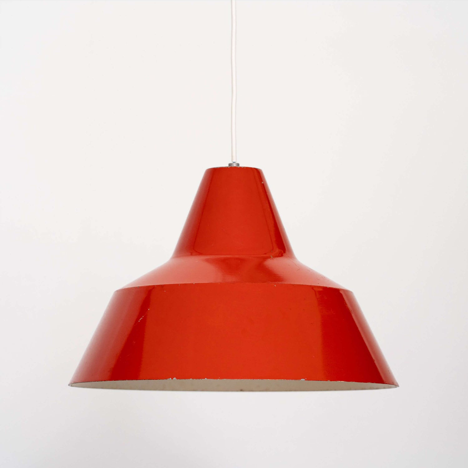 Red large diner ceiling pendant