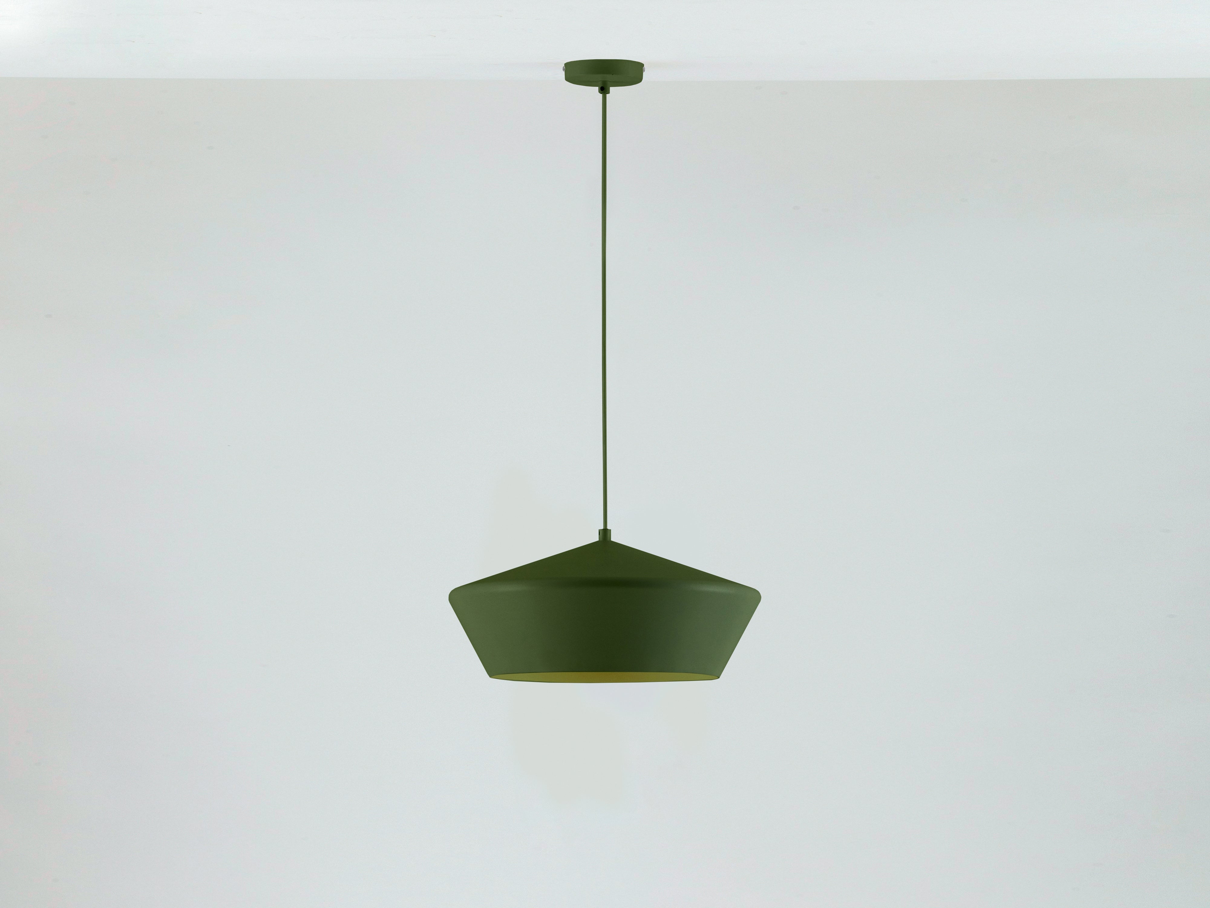 Olive green wide metal diner pendant | Kitchen lights | houseof.com